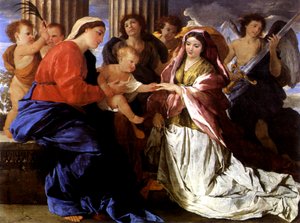 聖カタリナの神秘的な結婚 作： Nicolas Poussin